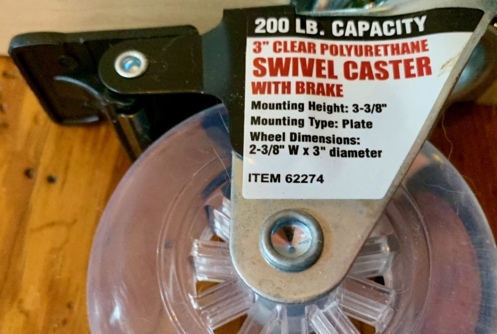 200 lb. Swivel Casters with brake